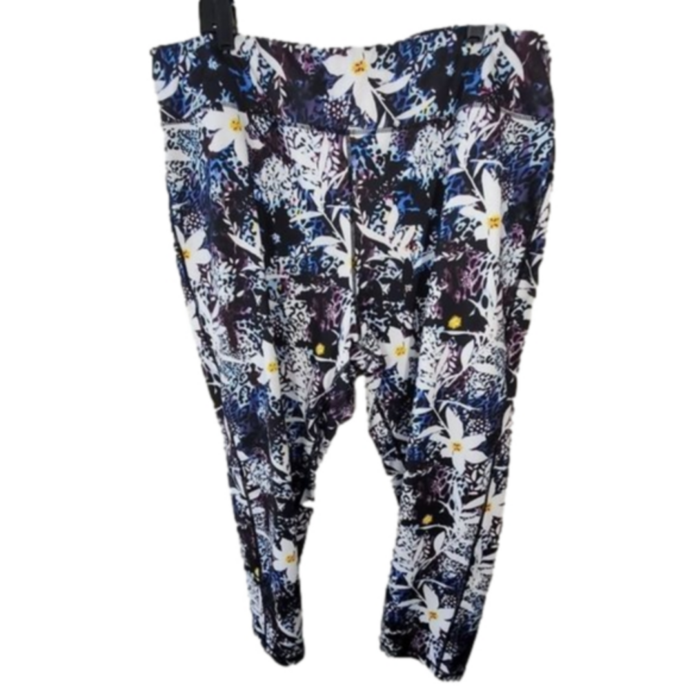 Pro Player Floral capri‎ workout active leggings plus size 3X new!!!